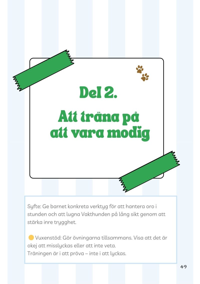 Från oro till mod - arbetsbok för barn med oro