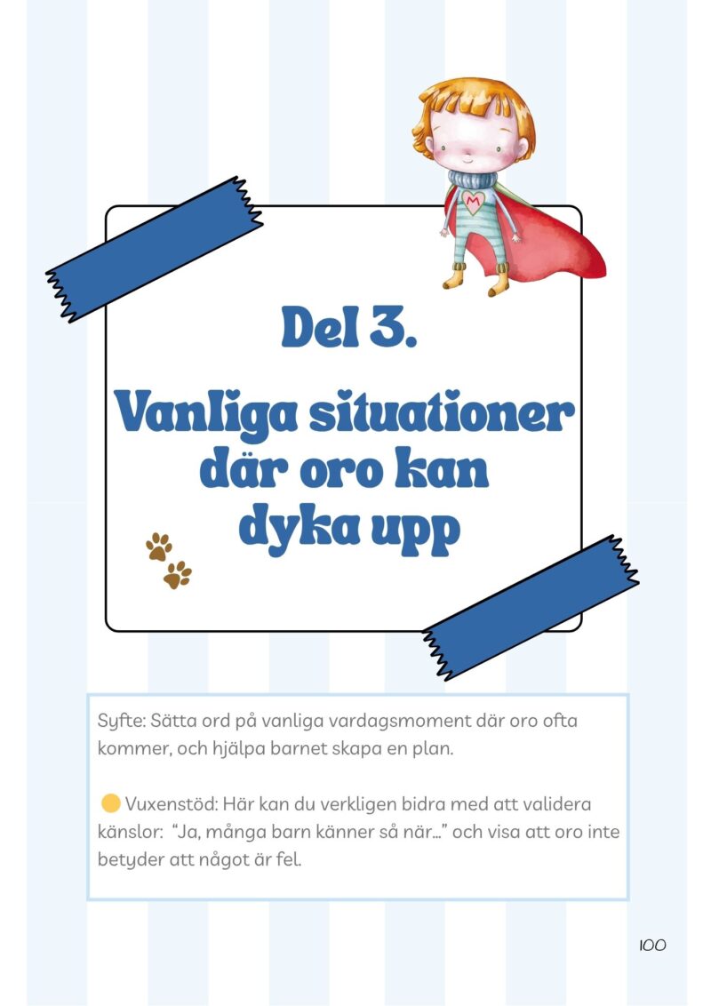 Från oro till mod - arbetsbok för barn med oro