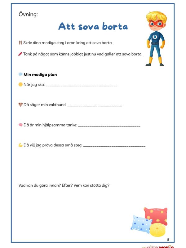 Modigs bok om oro – Ett arbetsmaterial för barn