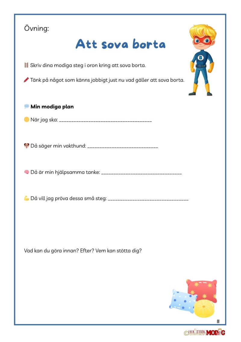 Modigs bok om oro – Ett arbetsmaterial för barn