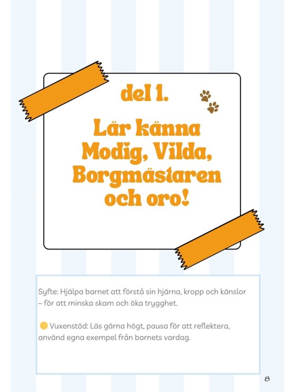 Modigs bok om oro – Ett arbetsmaterial för barn