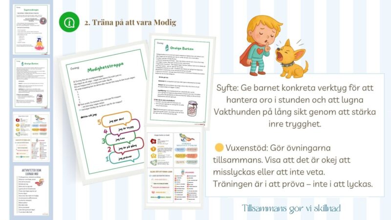 Från oro till mod - arbetsbok för barn med oro