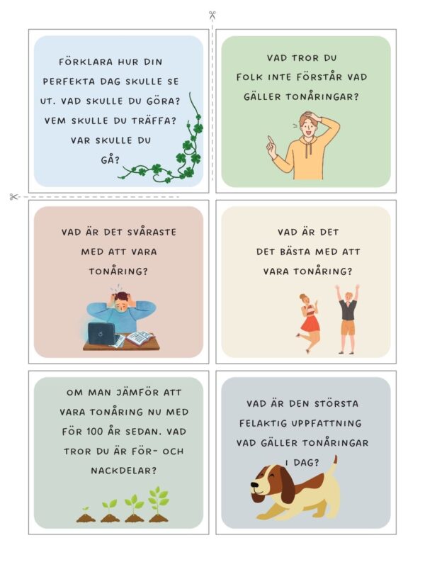 52 samtalskort tonåring