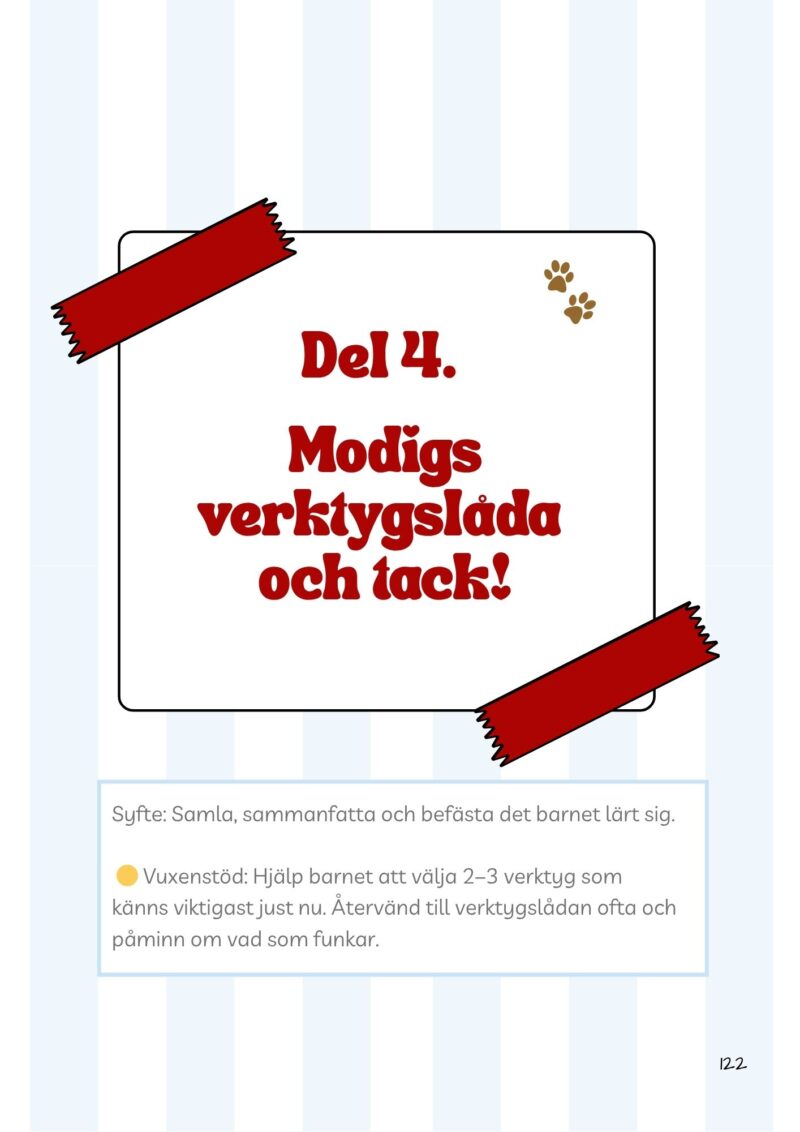 Från oro till mod - arbetsbok för barn med oro