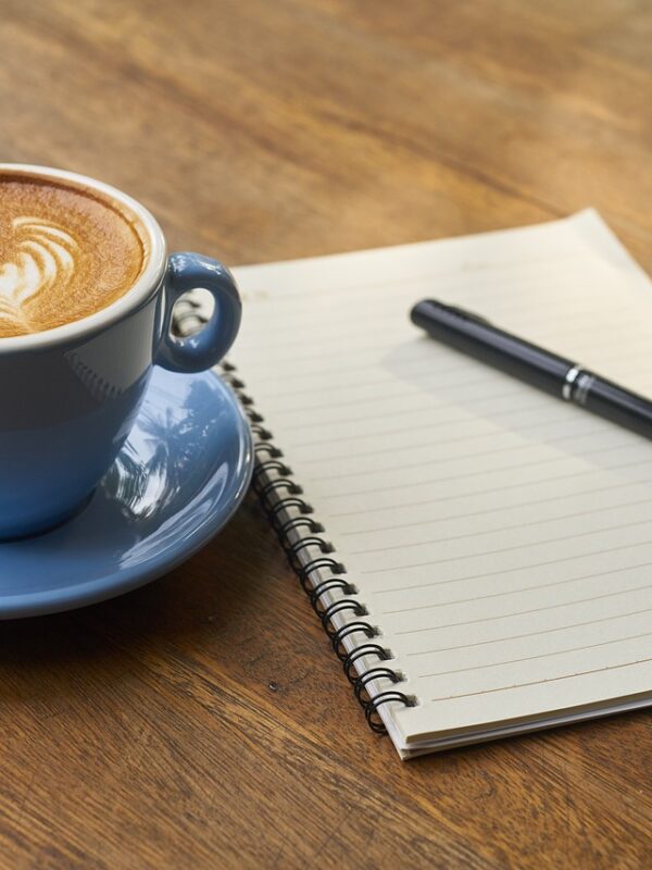 kaffe anteckningsblock
